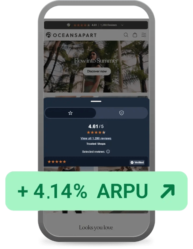 OCEANSAPART +4.14% ARPU