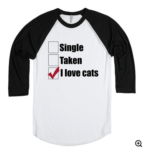I love cats Valentine's Day t-shirt
