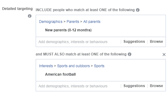 targeting mixed options