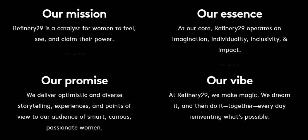 Refinery 29 philosophy