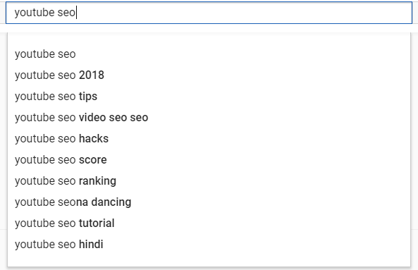 youtube search bar