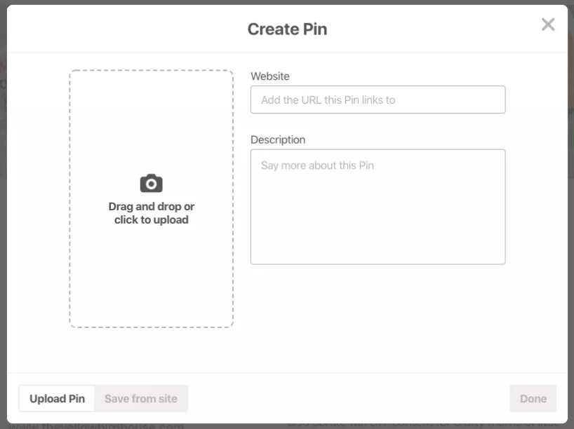 Create a pin
