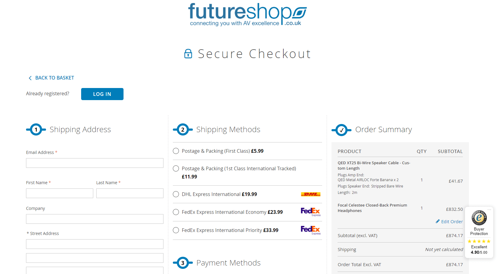 UX part 2-Future_Shop_example_checkout_page