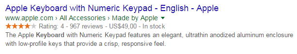 star ratings serp result