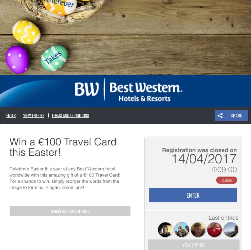 example of Easter contest