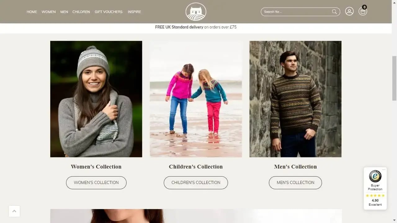 example of good branding on The Crofthouse's homepage