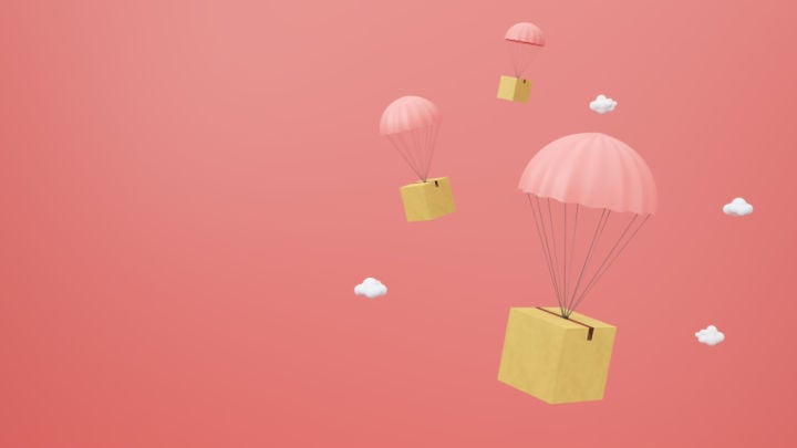 parachuting packages