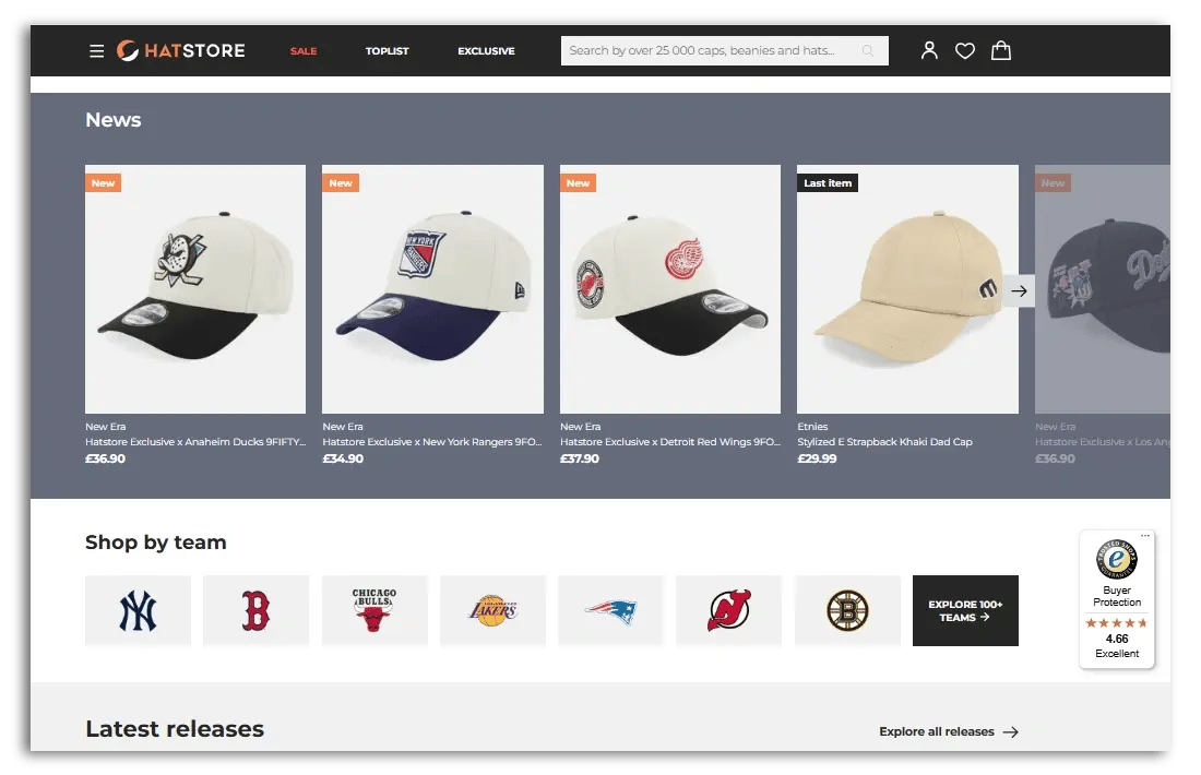 Example of a navigation bar that sticks to the top of the window even when scrolling down