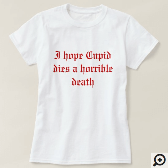 Death to cupid Anti-Valentine's Day t-shirt