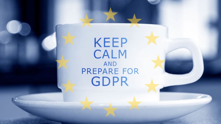 keep calm and prepare for GDPR cup
