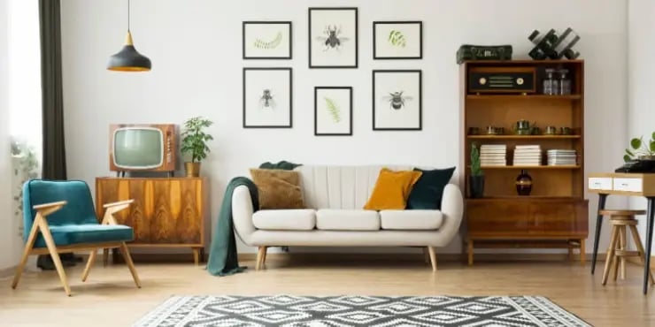 image of living room filled with furniture and decorations