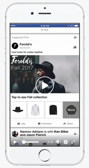 lookbook facebook step 1