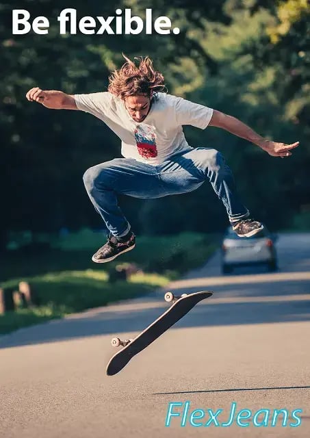 Flexjeans ad targeting young men