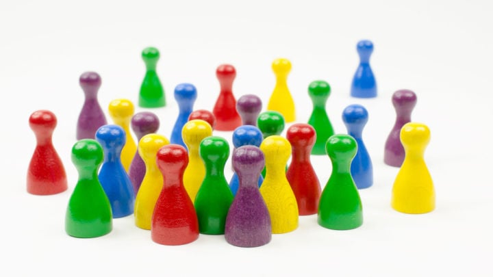 coloured figurines