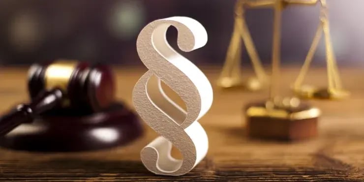 legal paragraph on table