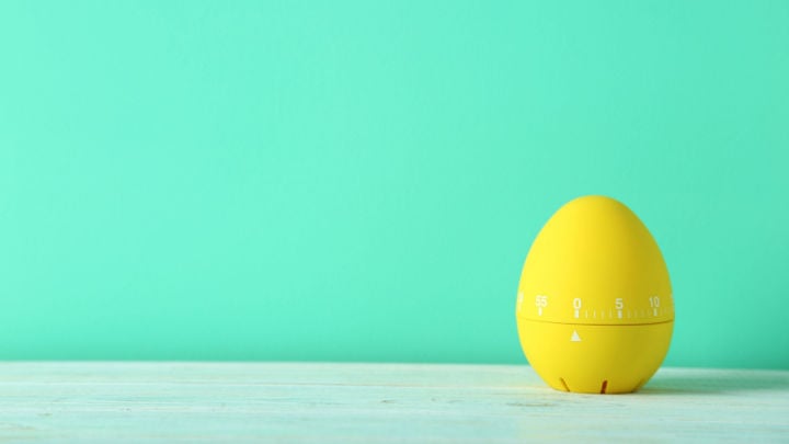 yellow egg timer