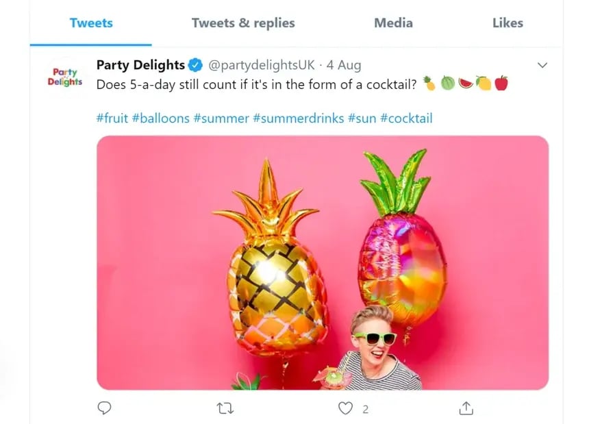 twitter from party delights-uk