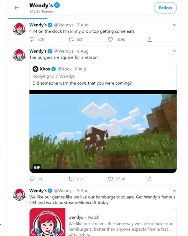 twitter from wendys