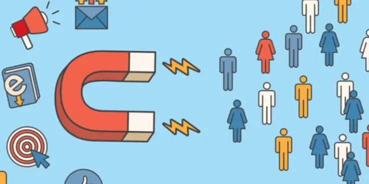 magnet attracting people