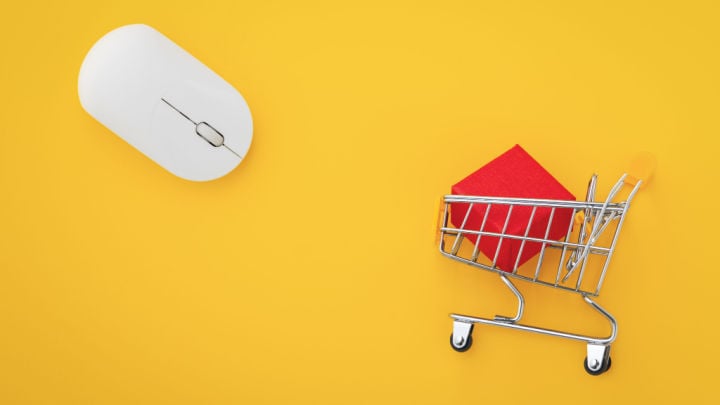 shopping cart and mouse