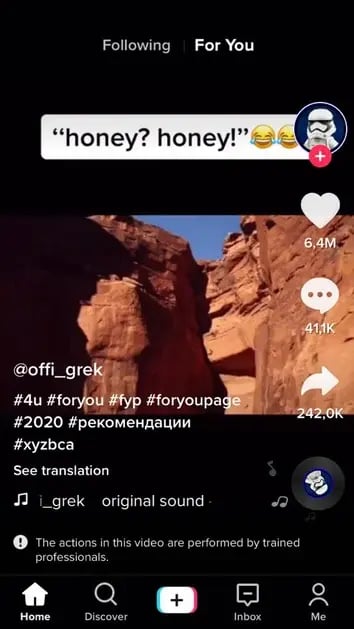 tiktok example