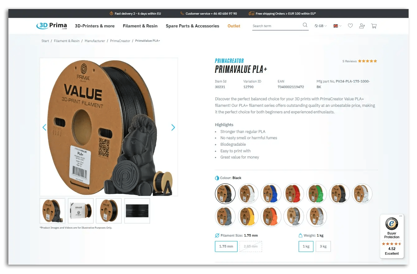 bullet points in a product description