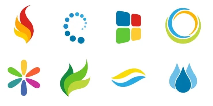 samples of logos and favicons