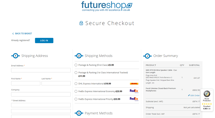 UX part 2 Future Shop example of checkout page