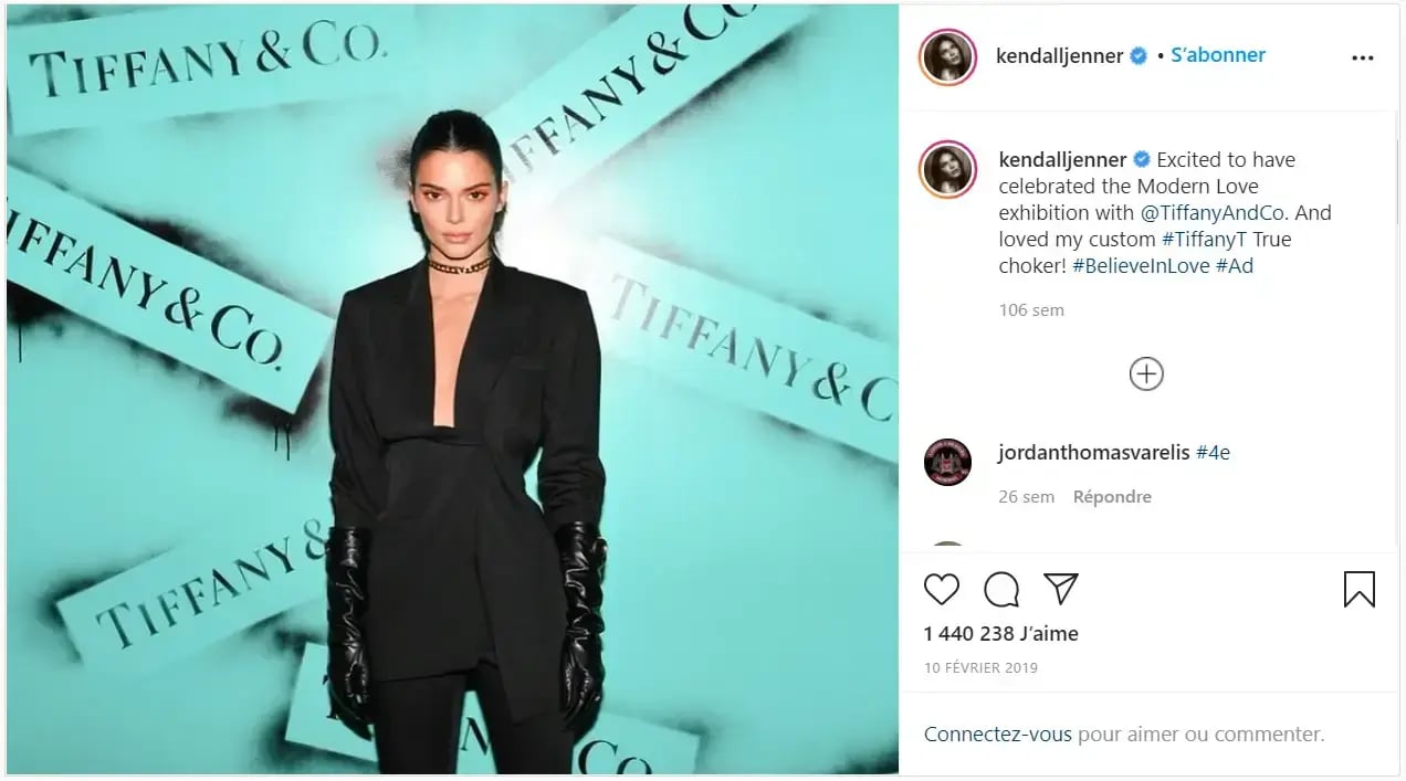 kendall jenner instagram page