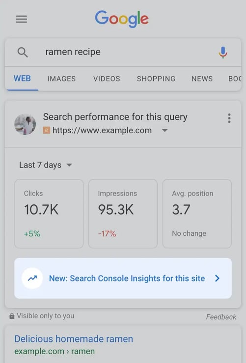 Google Search Console screenshot