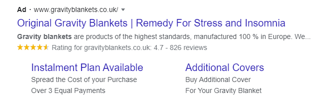 service rating in google ad