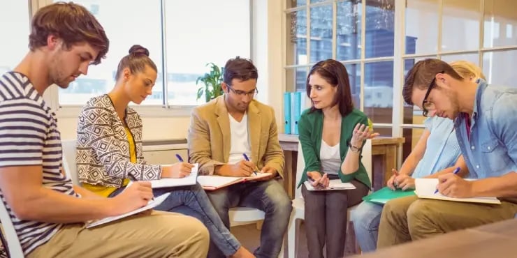 focus group taking place