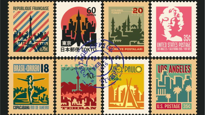 stamps from around the world