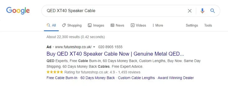product rating in google ads