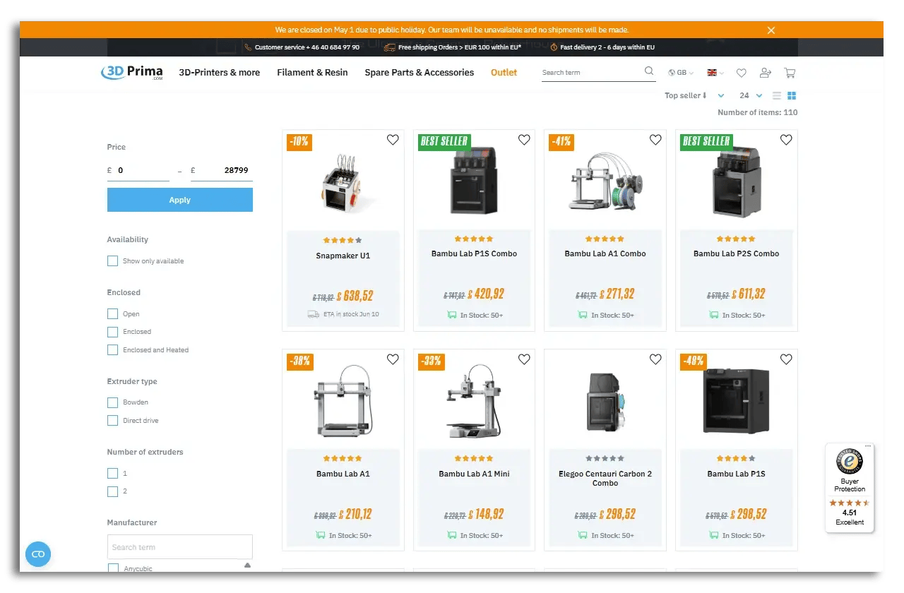 example of a website with customer reviews (product and service reviews) everywhere.