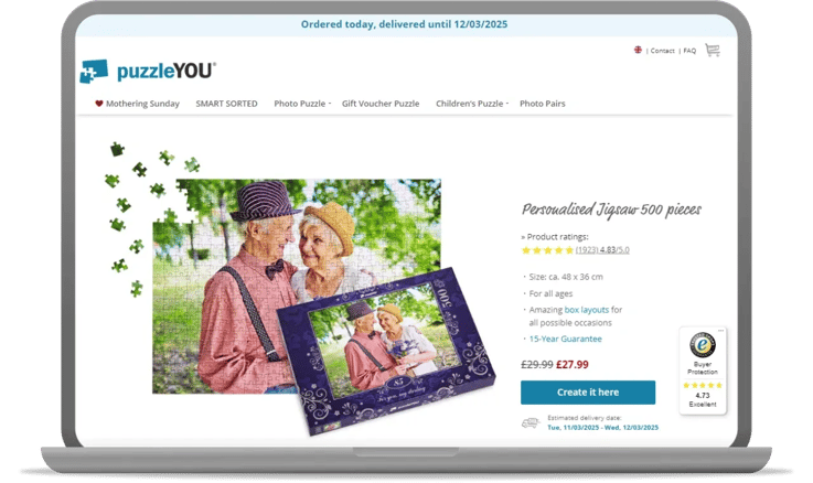 customer reviews on a product page