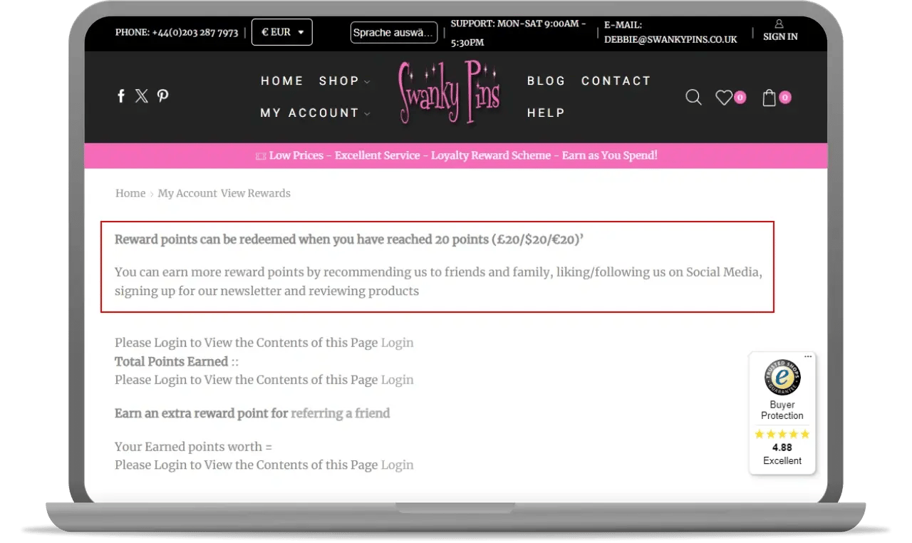 example of loyalty programme