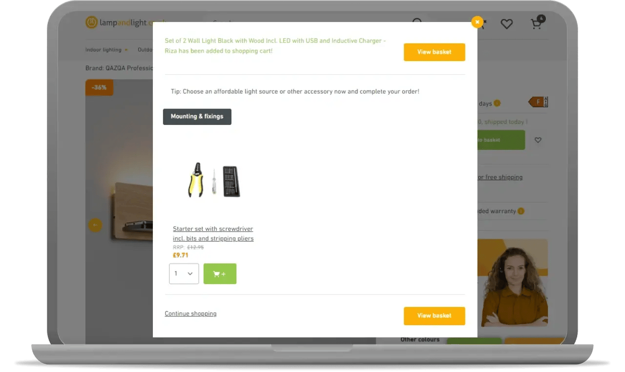 example of pop-up discounts