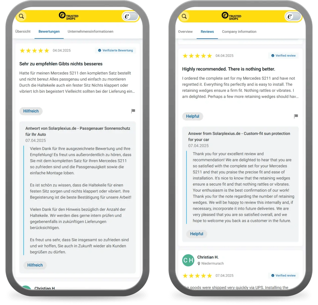 german review with an english translation