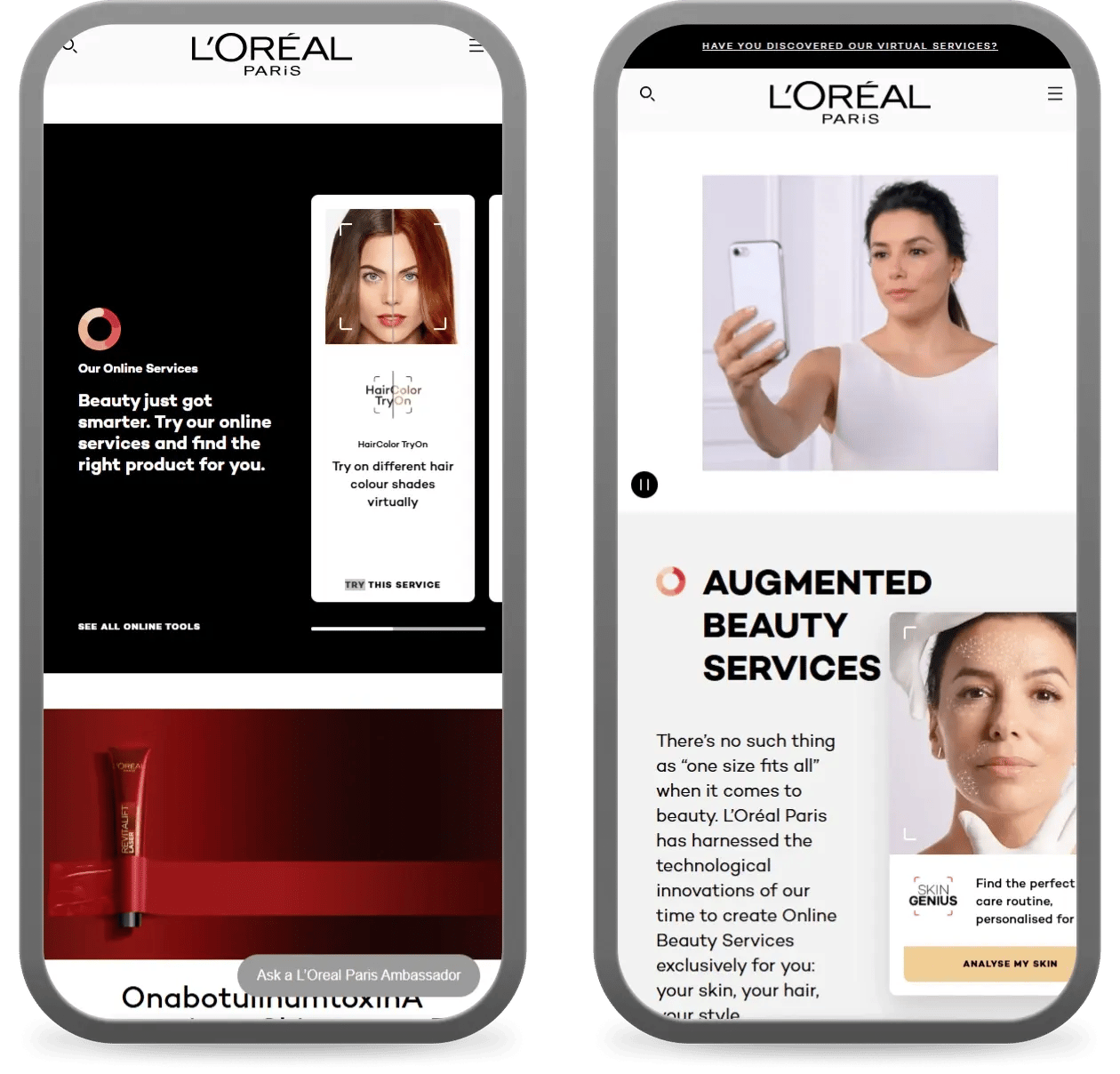 example of a homepage encouraging engagement