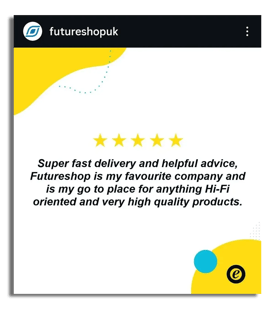 social media post highlighting a customer review