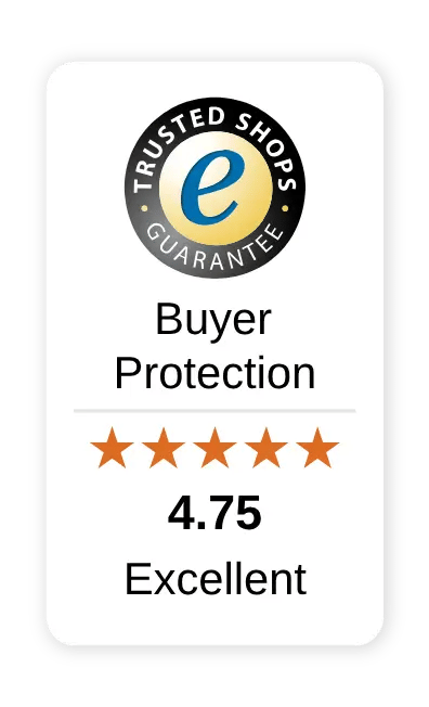 Trustbadge with 4.75 rating