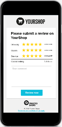 Trusted Shops shop review form