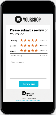 Trusted Shops shop review form