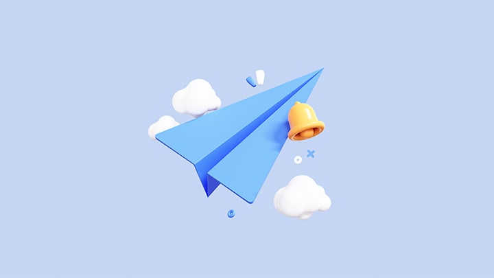 paper plane notifications