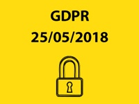 GDPR text above a lock